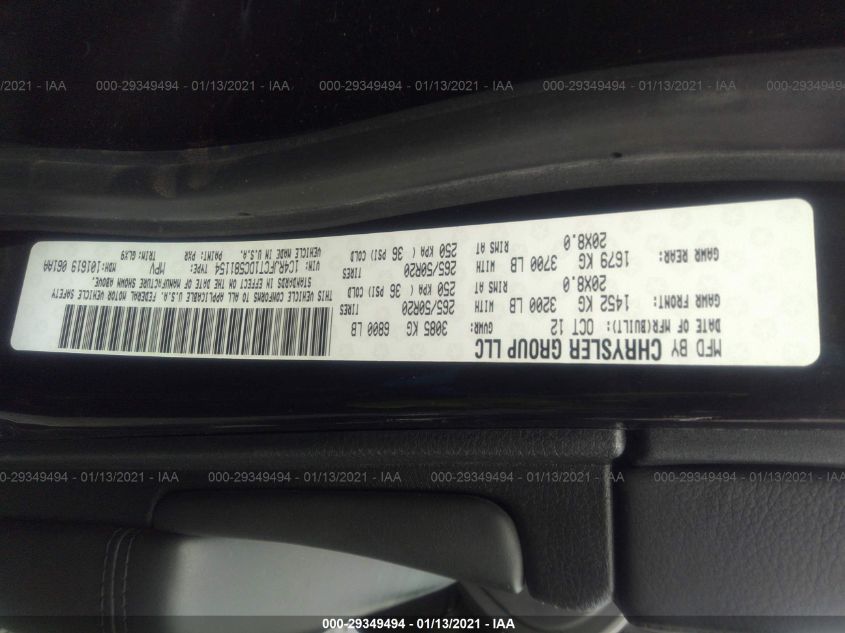 2013 JEEP GRAND CHEROKEE OVERLAND 1C4RJFCT1DC581154