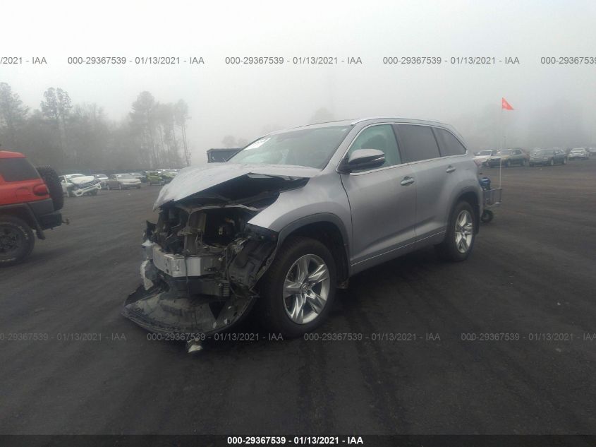 2014 TOYOTA HIGHLANDER LIMITED 5TDYKRFH4ES010498