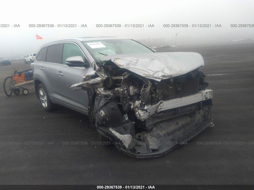 2014 TOYOTA HIGHLANDER LIMITED 5TDYKRFH4ES010498