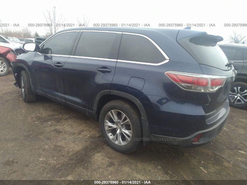 2015 TOYOTA HIGHLANDER LE 5TDBKRFH7FS180409