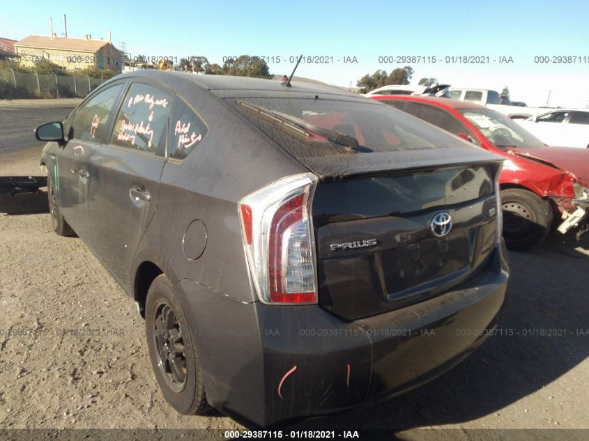2014 TOYOTA PRIUS FOUR/FIVE/THREE/ONE/TWO JTDKN3DUXE0391237