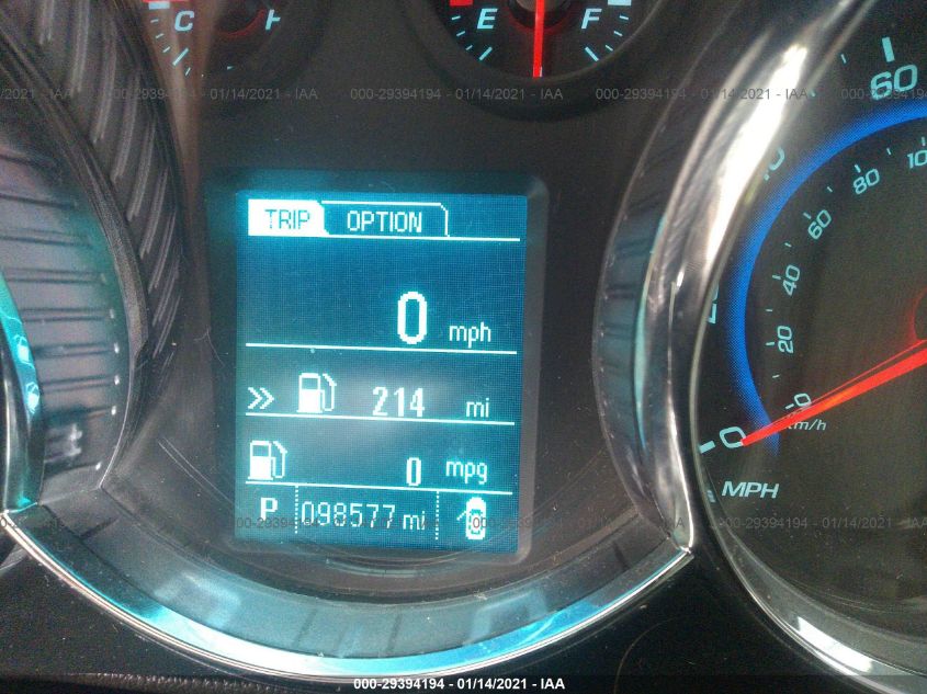 2015 CHEVROLET CRUZE LT 1G1PC5SB1F7295037