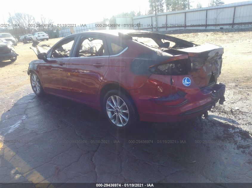 2017 FORD FUSION SE 3FA6P0H74HR410602