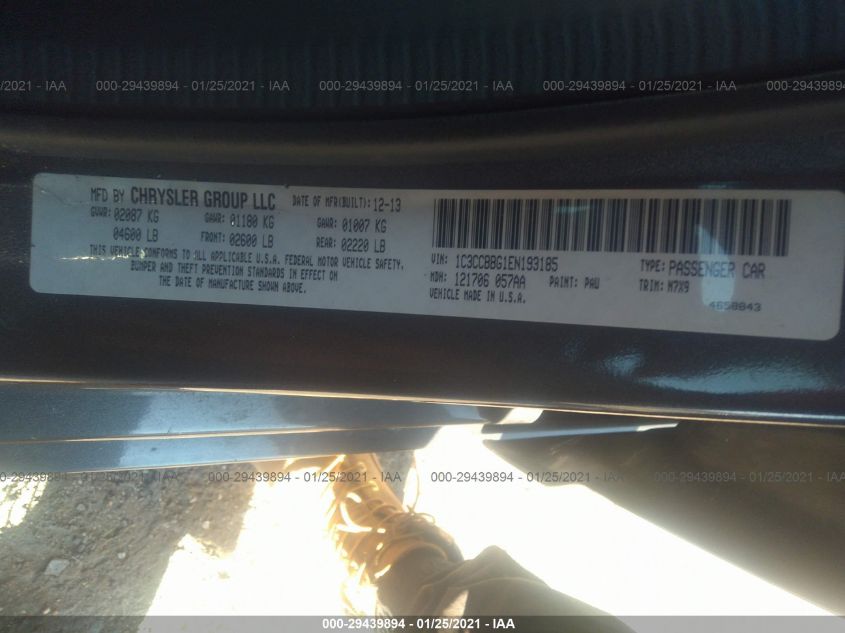 2014 CHRYSLER 200 TOURING 1C3CCBBG1EN193185