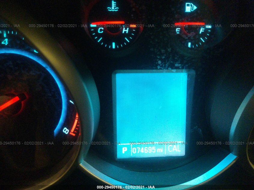 2013 CHEVROLET CRUZE 1LT 1G1PC5SB0D7141366