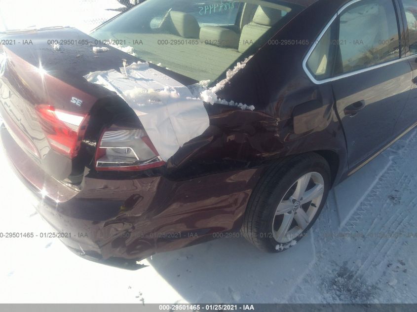 2013 VOLKSWAGEN PASSAT SE W/SUNROOF 1VWBH7A38DC120651