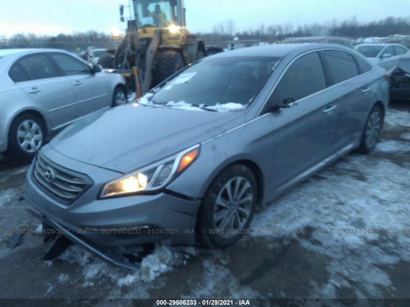 2015 HYUNDAI SONATA 2.4L SPORT 5NPE34AF8FH131910