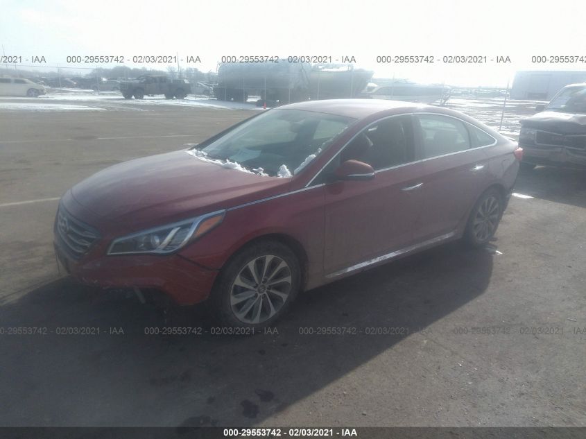 2015 HYUNDAI SONATA 2.4L SPORT 5NPE34AF7FH052776