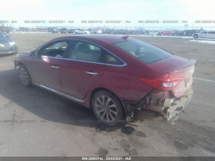 2015 HYUNDAI SONATA 2.4L SPORT 5NPE34AF7FH052776