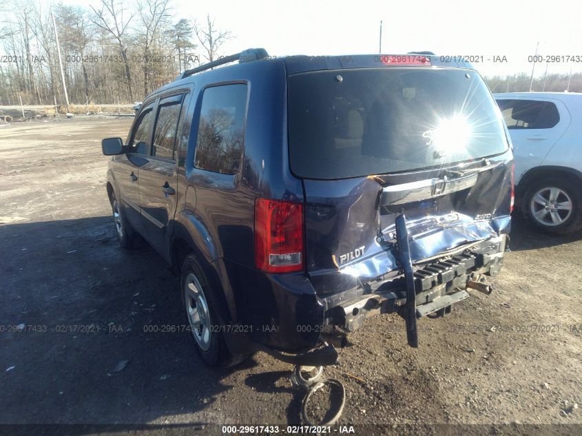 2014 HONDA PILOT LX 5FNYF4H24EB030903