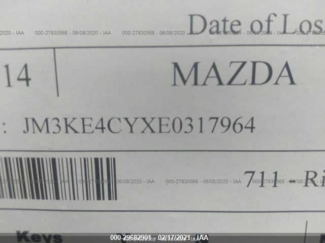 2014 MAZDA CX-5 TOURING JM3KE4CYXE0317964