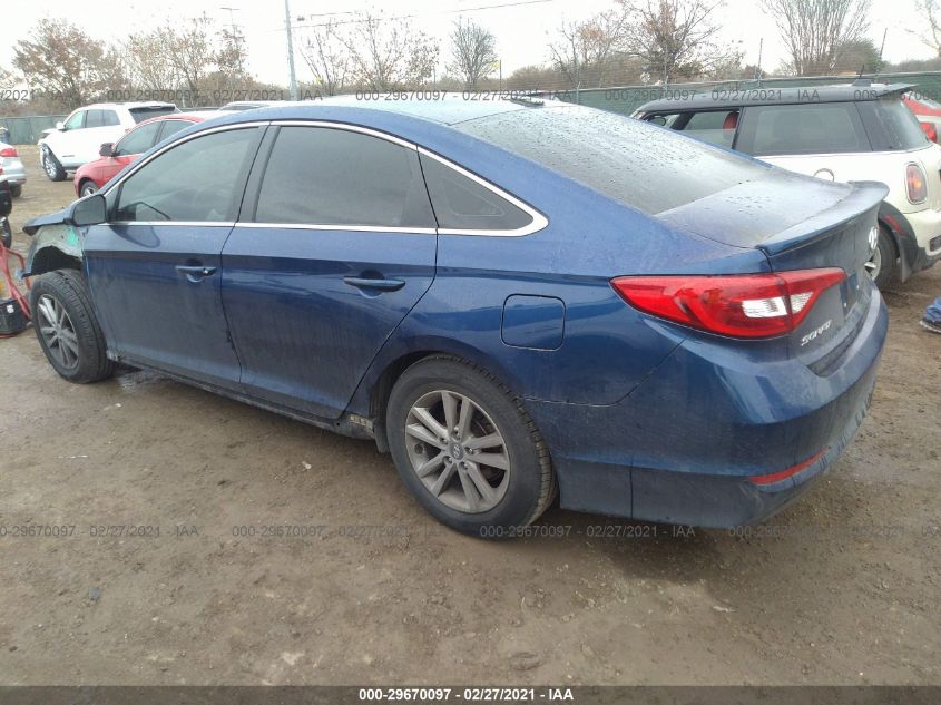 2015 HYUNDAI SONATA 2.4L 5NPE24AF9FH169424
