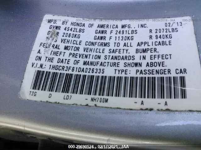2013 HONDA ACCORD SDN EX-L 1HGCR3F81DA026335