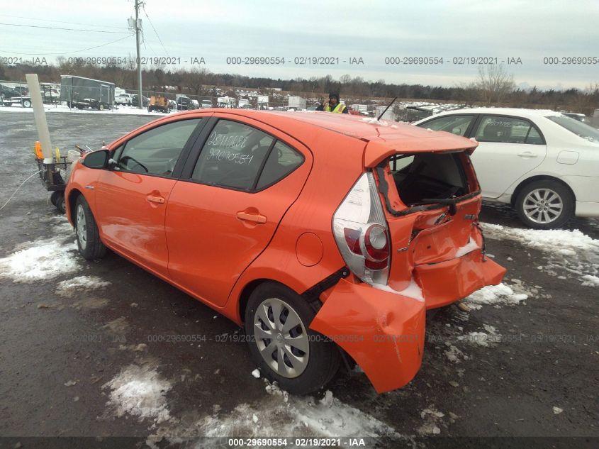 2013 TOYOTA PRIUS C ONE/TWO/THREE/FOUR JTDKDTB31D1051710