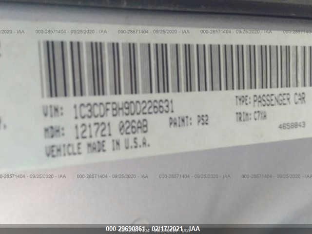 2013 DODGE DART RALLYE 1C3CDFBH9DD226631