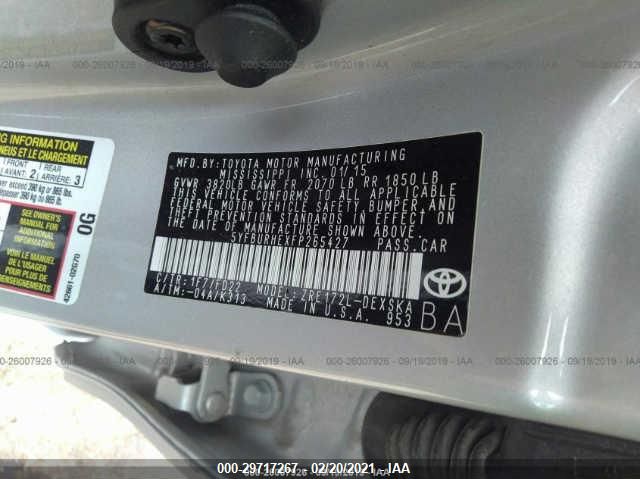 2015 TOYOTA COROLLA S 5YFBURHEXFP265427