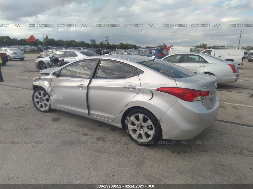 2013 HYUNDAI ELANTRA LIMITED KMHDH4AE2DU639101