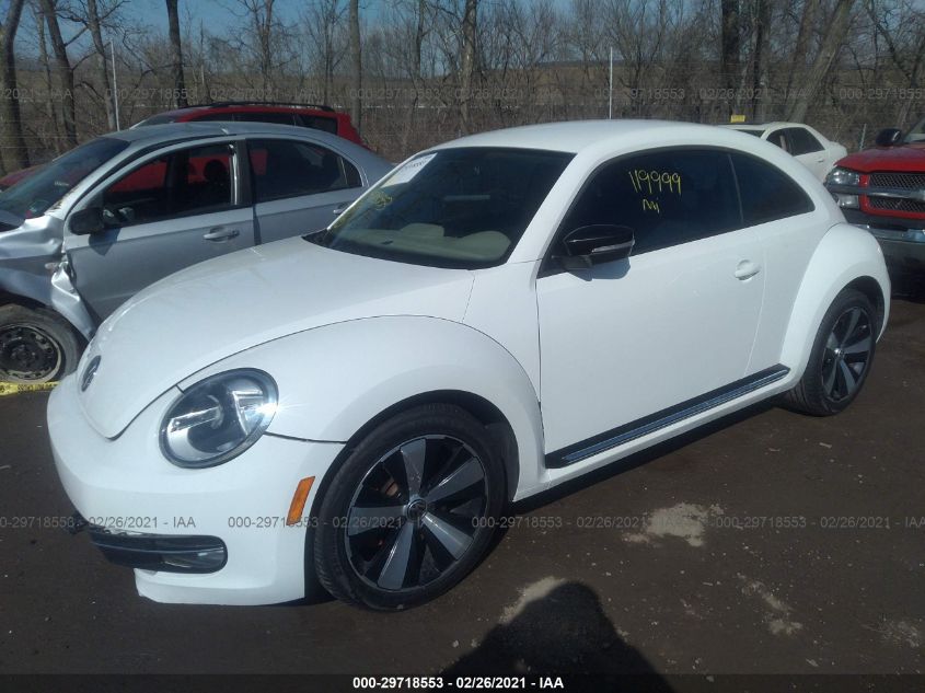 2013 VOLKSWAGEN BEETLE COUPE 2.0T TURBO 3VW467AT4DM612042