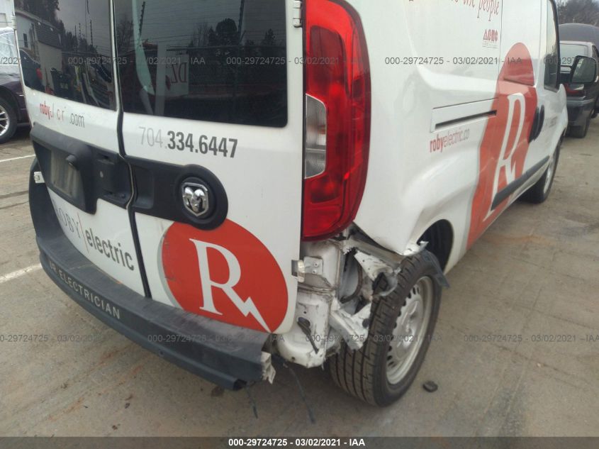 2016 RAM PROMASTER CITY CARGO VAN TRADESMAN ZFBERFAT4G6B53548