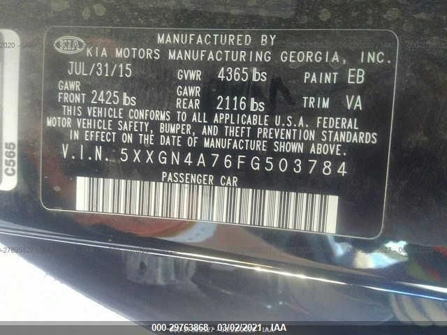 2015 KIA OPTIMA EX 5XXGN4A76FG503784