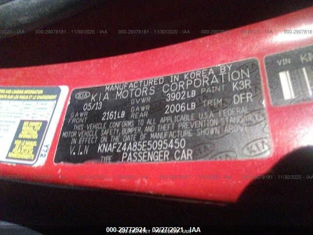 2014 KIA FORTE EX KNAFZ4A85E5095450
