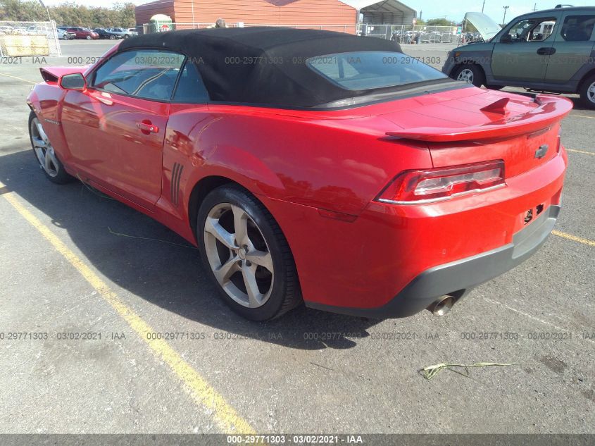 2015 CHEVROLET CAMARO LT 2G1FD3D37F9289907