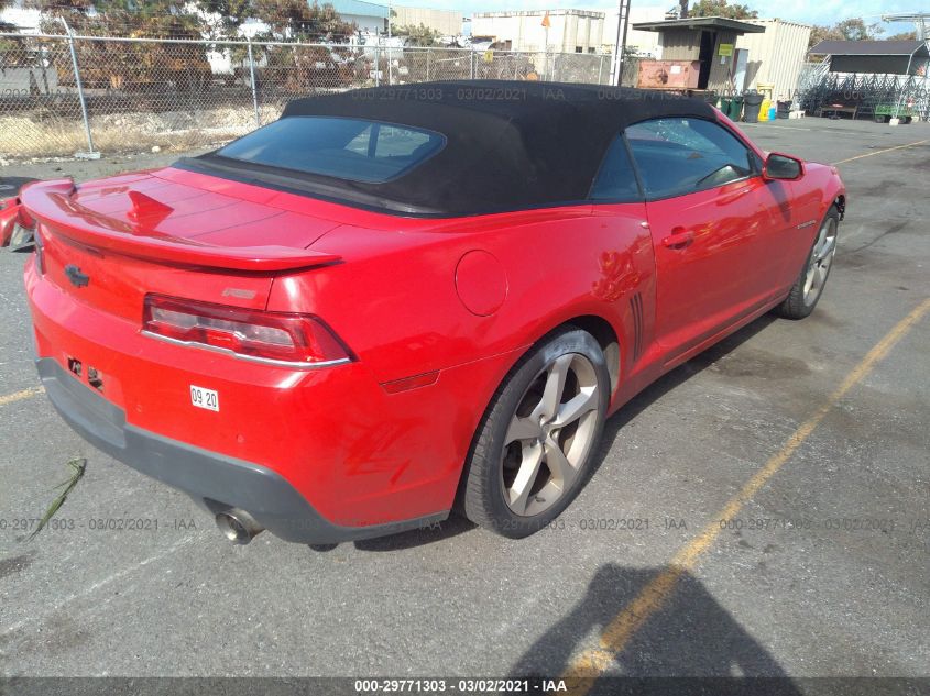 2015 CHEVROLET CAMARO LT 2G1FD3D37F9289907