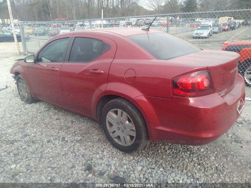 2014 DODGE AVENGER SE 1C3CDZAB2EN145996