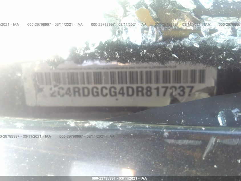 2013 DODGE GRAND CARAVAN SXT 2C4RDGCG4DR817237