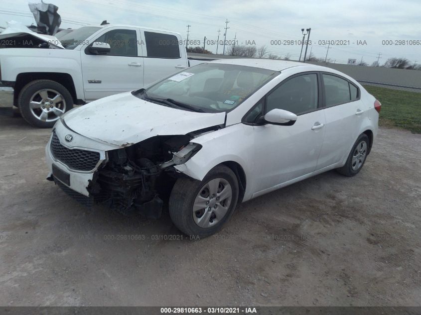 2016 KIA FORTE LX KNAFK4A63G5501313