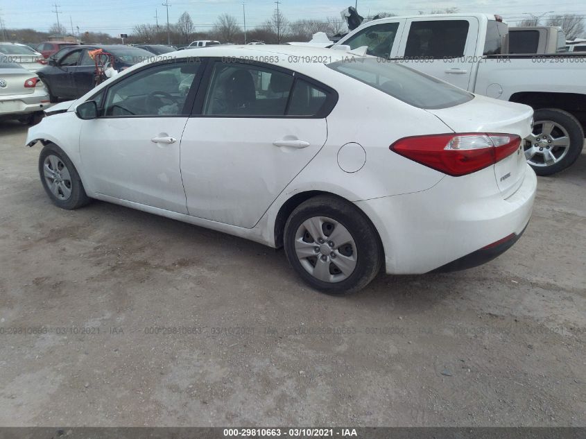 2016 KIA FORTE LX KNAFK4A63G5501313