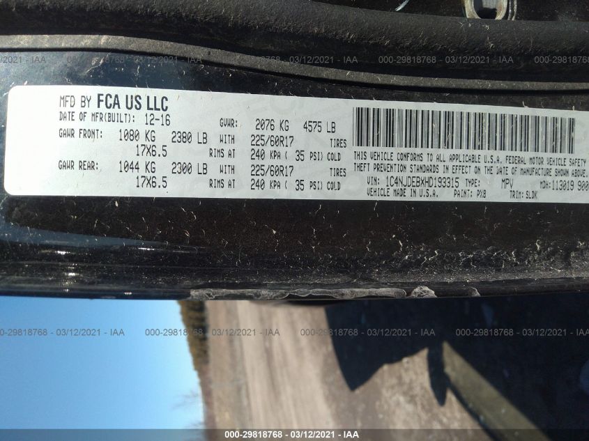 Jeep Compass 2016 -auction- 8