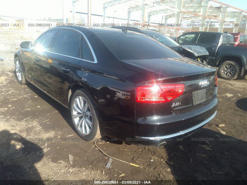 2013 AUDI A8 L 3.0L WAURGAFD4DN013939