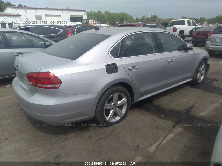 2013 VOLKSWAGEN PASSAT SE W/SUNROOF 1VWBP7A36DC070352