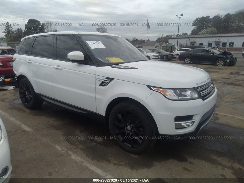 2016 LAND ROVER RANGE ROVER SPORT V6 HSE SALWR2PF1GA666478