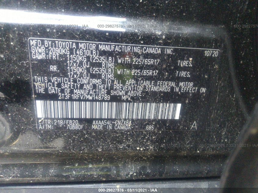 Toyota RAV4 2020 -auction- 8