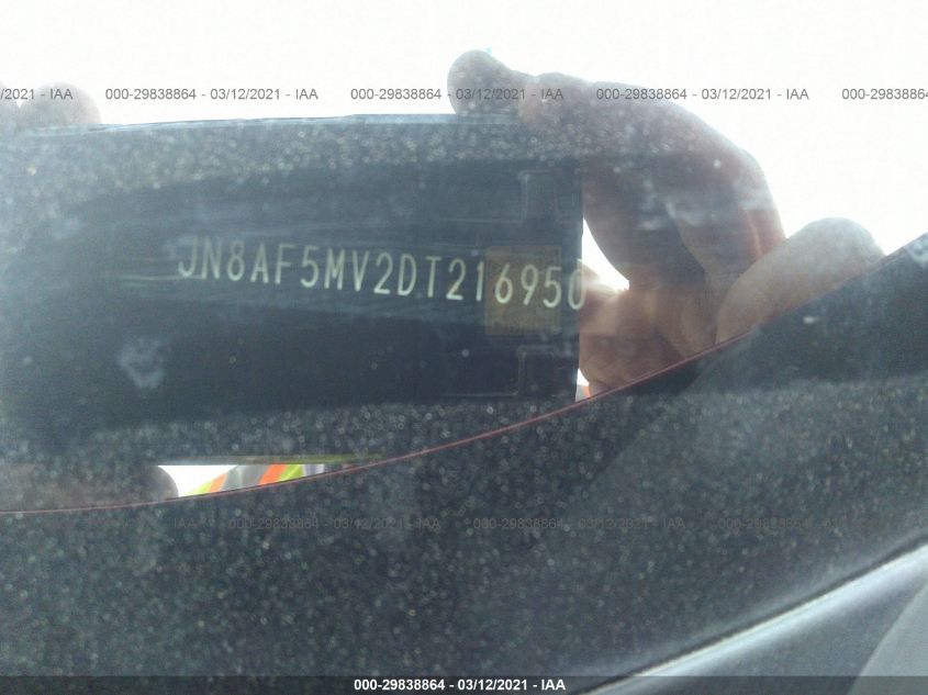 2013 NISSAN JUKE SL JN8AF5MV2DT216950