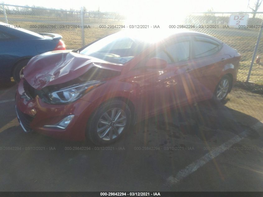2014 HYUNDAI ELANTRA SE KMHDH4AEXEU117219
