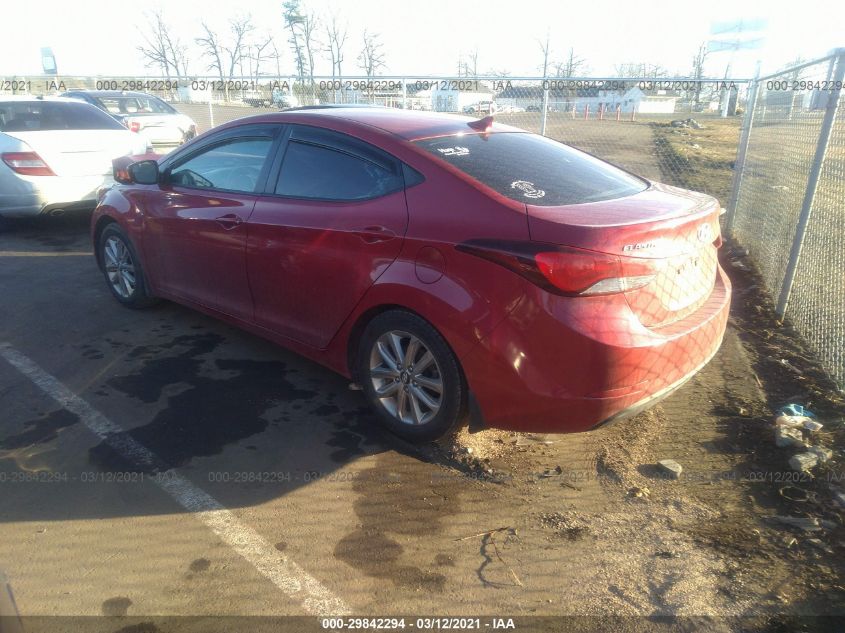 2014 HYUNDAI ELANTRA SE KMHDH4AEXEU117219