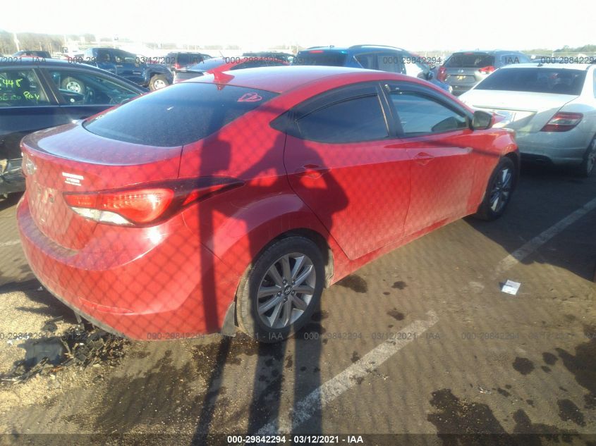 2014 HYUNDAI ELANTRA SE KMHDH4AEXEU117219