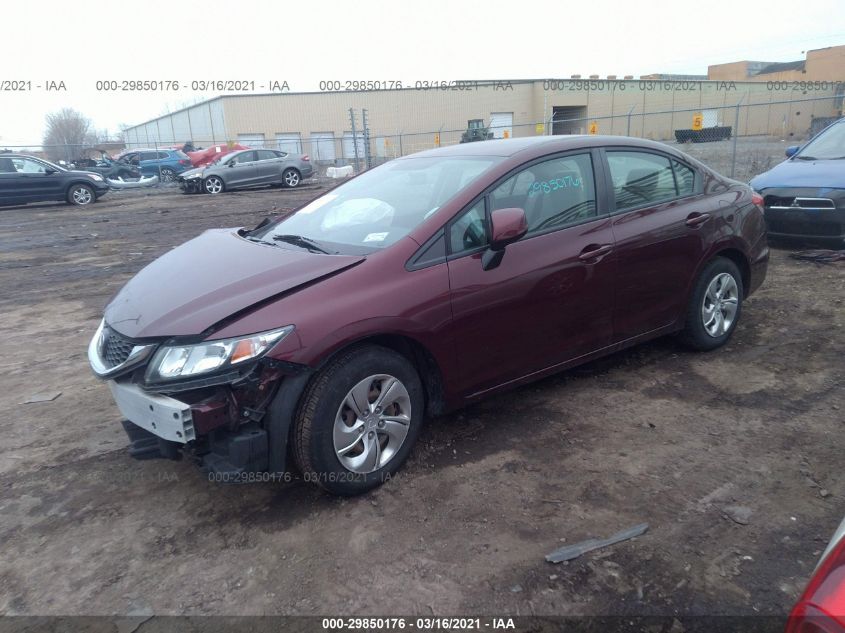 2013 HONDA CIVIC SDN LX 19XFB2F59DE079748