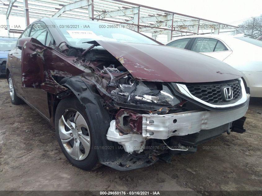 2013 HONDA CIVIC SDN LX 19XFB2F59DE079748