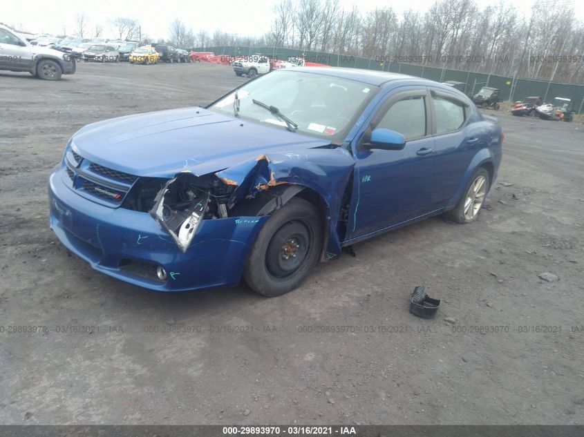 2013 DODGE AVENGER SXT 1C3CDZCB8DN596491