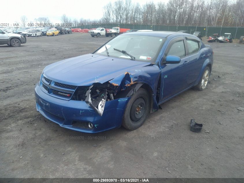 2013 DODGE AVENGER SXT 1C3CDZCB8DN596491