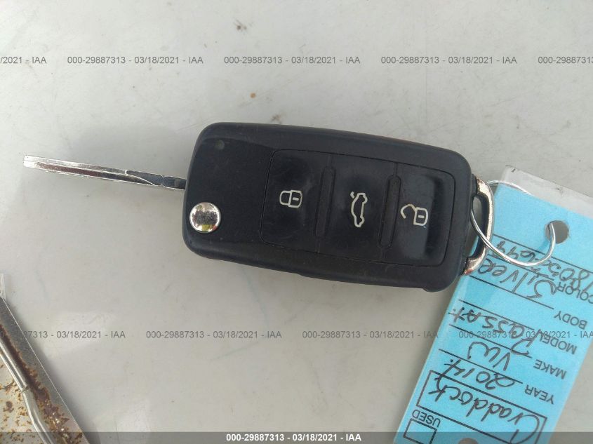 2014 VOLKSWAGEN PASSAT SE 1VWBS7A35EC057009