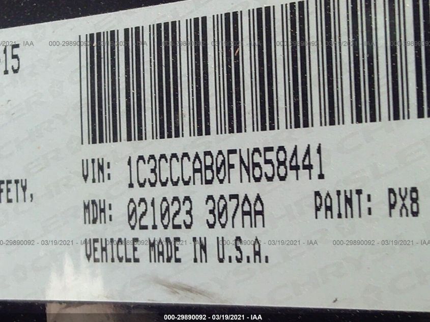 2015 CHRYSLER 200 LIMITED 1C3CCCAB0FN658441