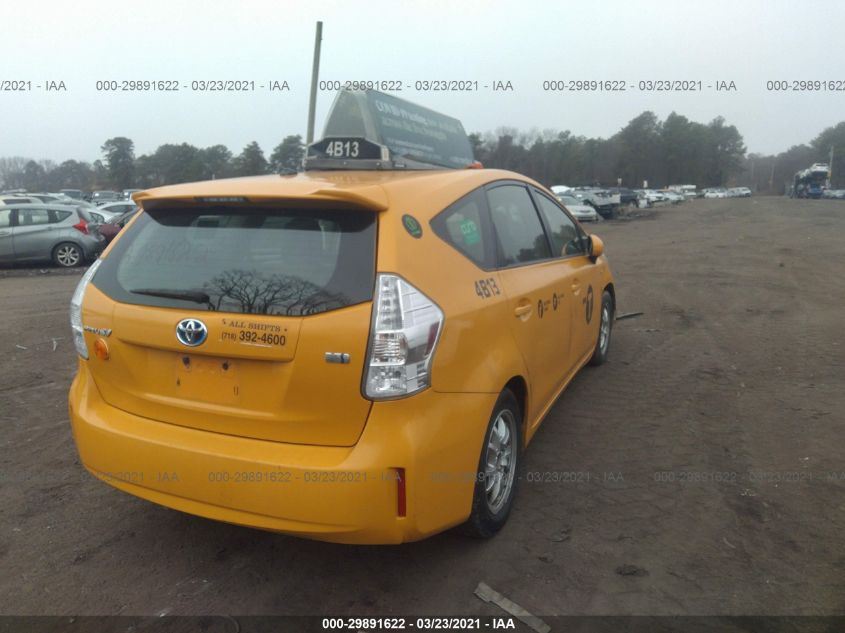2014 TOYOTA PRIUS V TWO/THREE/FIVE JTDZN3EU8E3333008