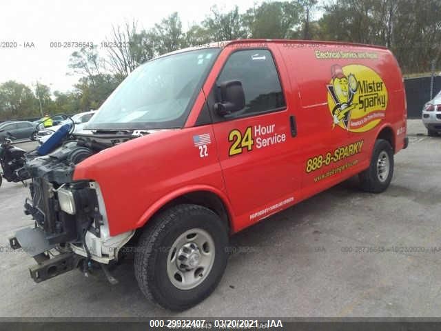 2014 CHEVROLET EXPRESS CARGO VAN 1GCWGFCA3E1211577