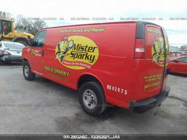2014 CHEVROLET EXPRESS CARGO VAN 1GCWGFCA3E1211577