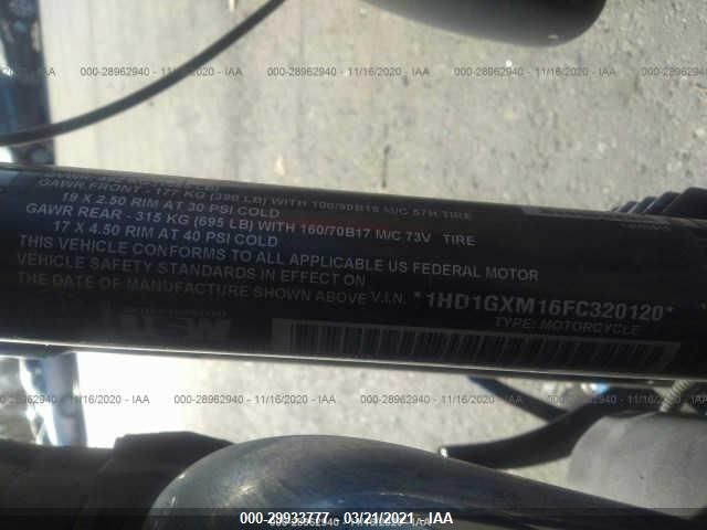 2015 HARLEY-DAVIDSON FXDB DYNA STREET BOB 1HD1GXM16FC320120